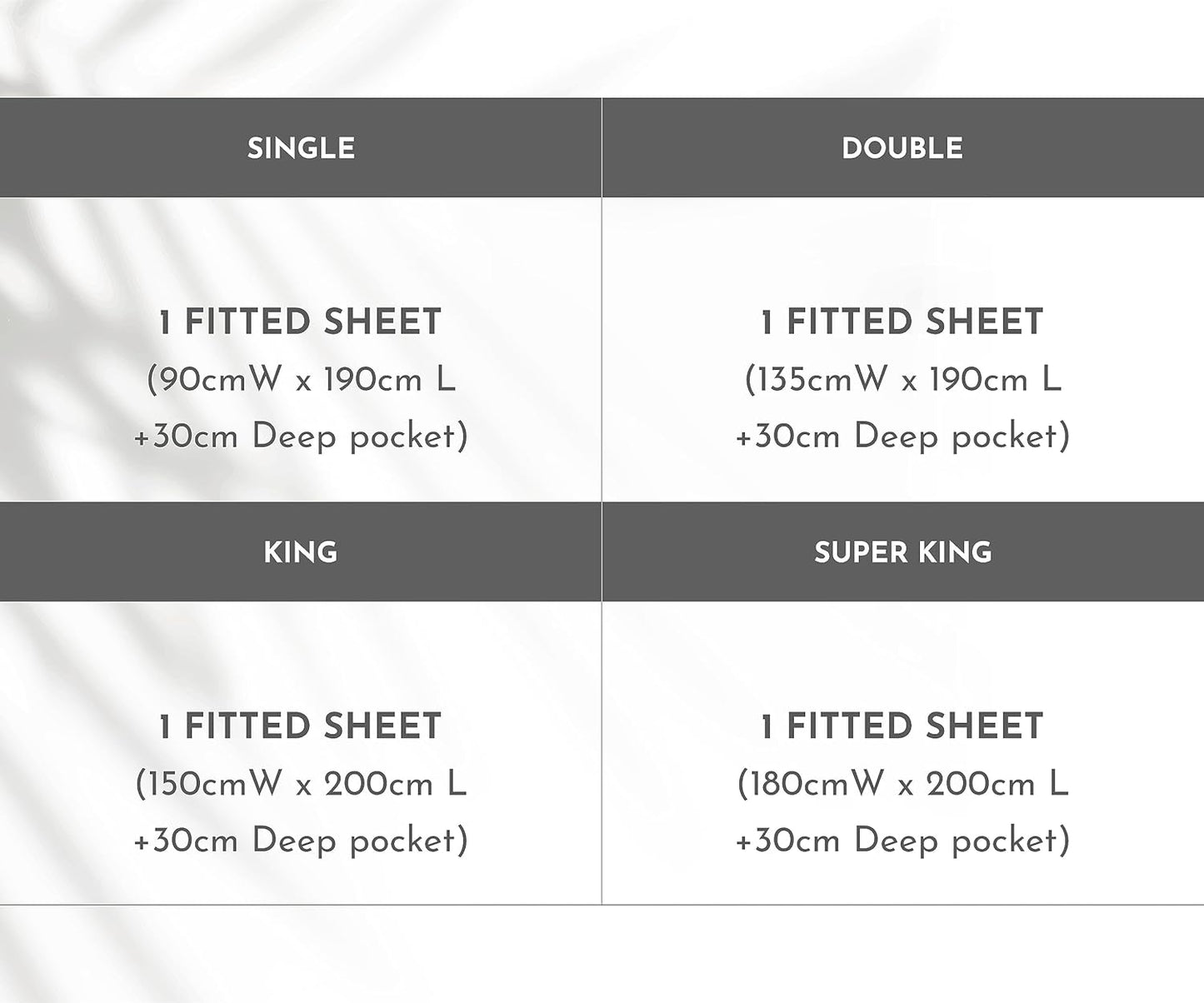 King Size Deep Fitted Sheet Only - Soft 100% Cotton Bed Sheets, Sateen, No-Pop Off Elastic (King, White)