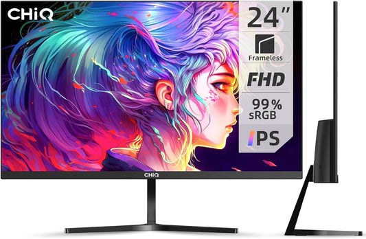 24F650, 24 Inch Monitor, FHD(1920x1080) PC Monitor, 100Hz, Ultra Slim, 99% sRGB, HDMI&DP, VGA, USB, 2024 New