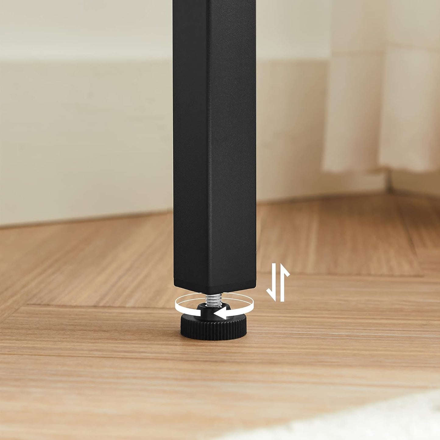 Bar Table, Kitchen Table, Pub Dining High Table, Sturdy Steel Frame, 40 x 100 x 90 cm, Easy Assembly, Industrial Design, Greige and Black LBT010B02