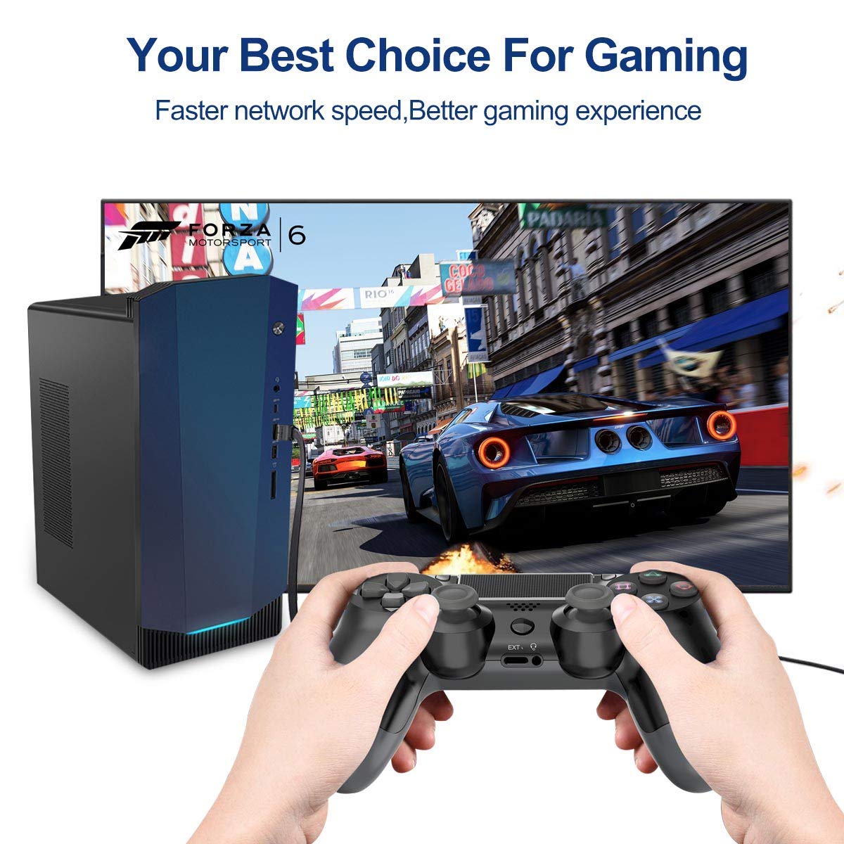 Cat 8 Flat Ethernet Cable 8M Internet LAN Cable with Clips 40Gbps 2000MHz High Speed Network Patch Cable SSTP Ethernet with RJ45 Connector for Router Modem Switch Gaming Xbox