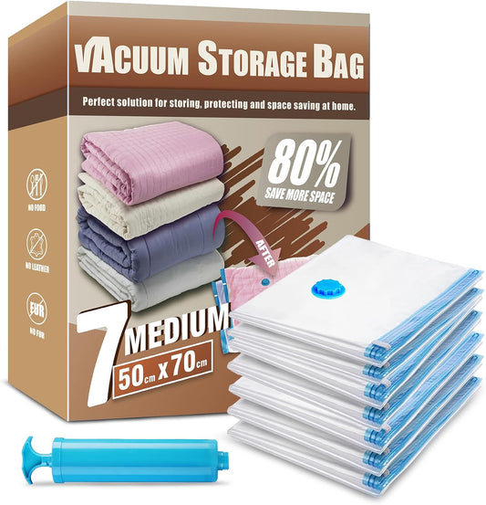 Medium Vacuum Storage Bags with Hand Pump