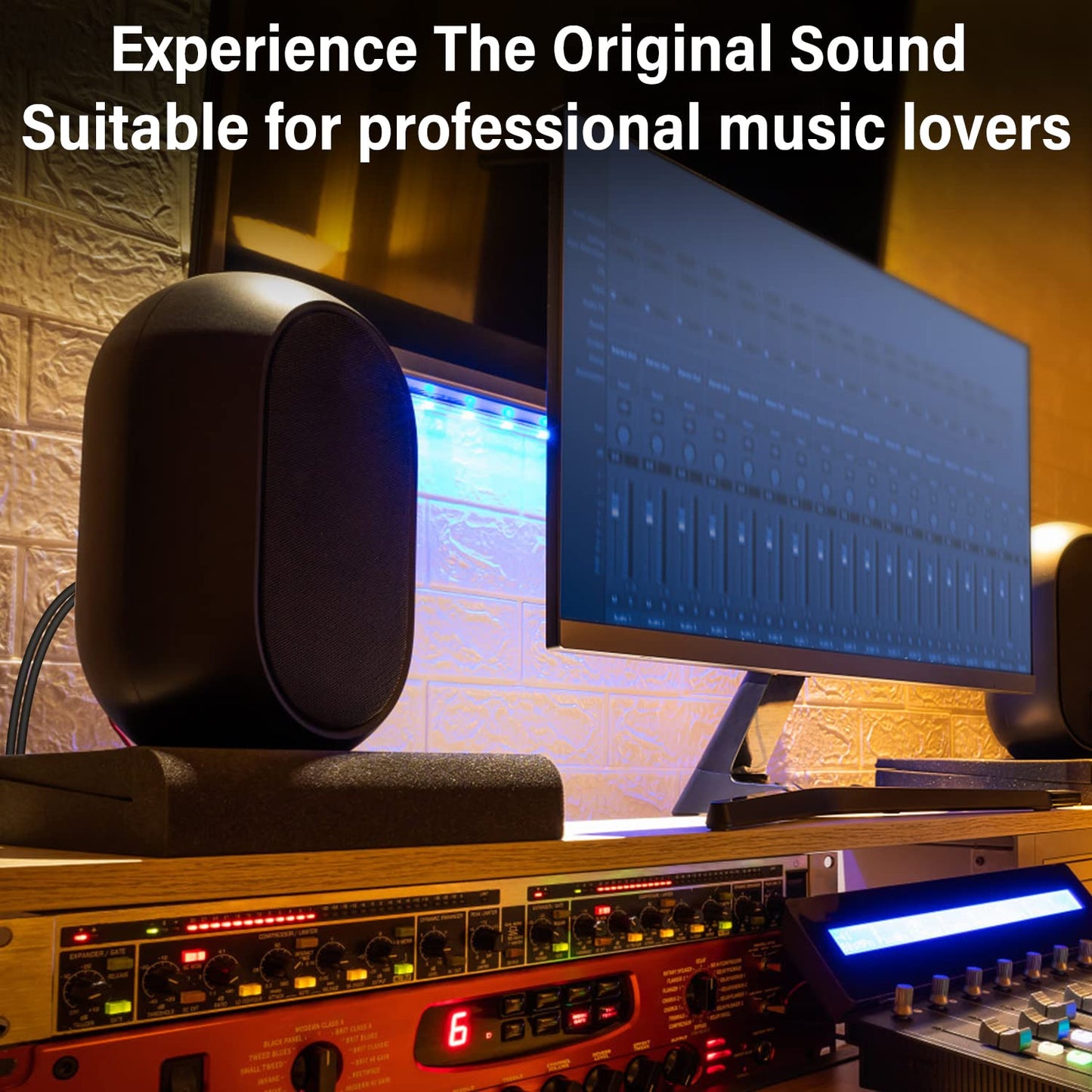 Audiophiles RCA Cable, 24 AWG 2RCA Male to 2RCA Male Stereo Interconnect Audio Cable, Gold-Plated Subwoofer Cable