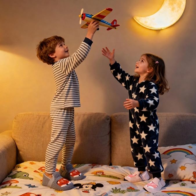 Kids Slippers Plush Anti-Slip Cute Cartoon