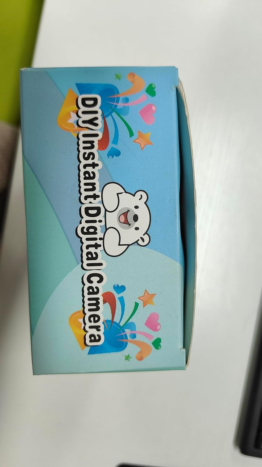 Kids Instant Print Camera, 1080P HD Digital Camera with 32G SD Card, 3 Rolls Photo Paper & 6 Color Pens, for 3-14 Year Old Girls