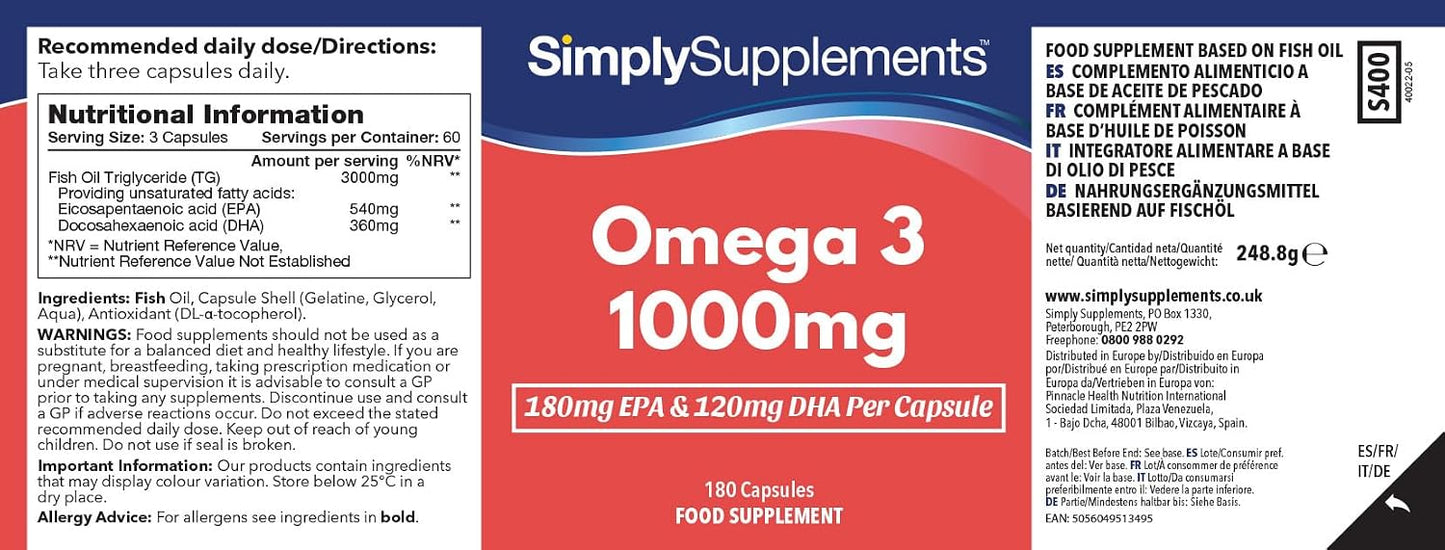 Omega 3 1000mg Capsules