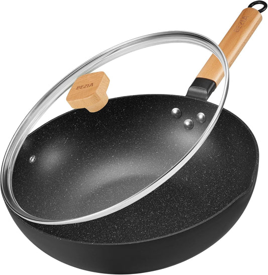 Wok Non Stick with Lid