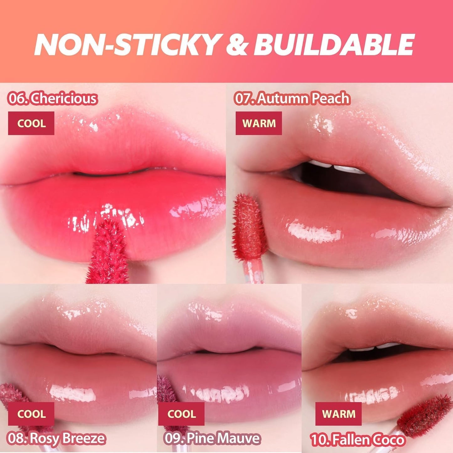 Glow Lip Tint - Hydrating Lip Gloss with Long-Lasting Moisture, Lightweight Formula, Radiant Shine, Perfect for Daily Use