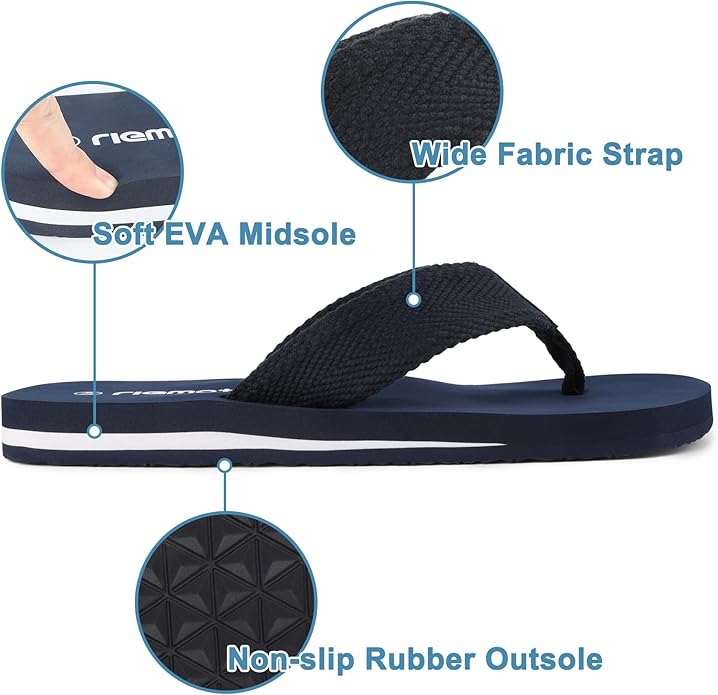 New Flip Flops Thong Sandals Arch Support Non-Slip Lightweight