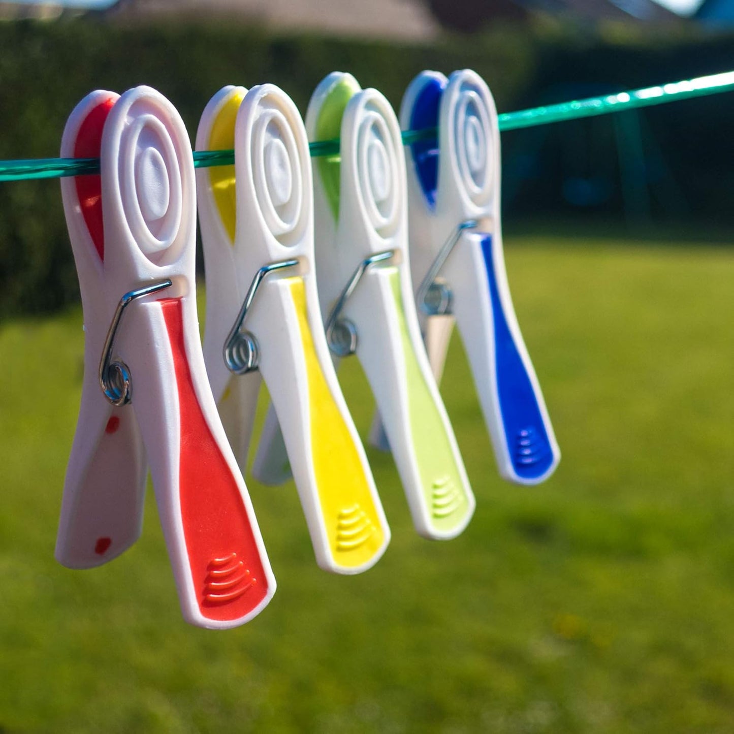 Plastic Clothes Washing Line Pegs Rubber Soft Grip Laundry Garment (48)