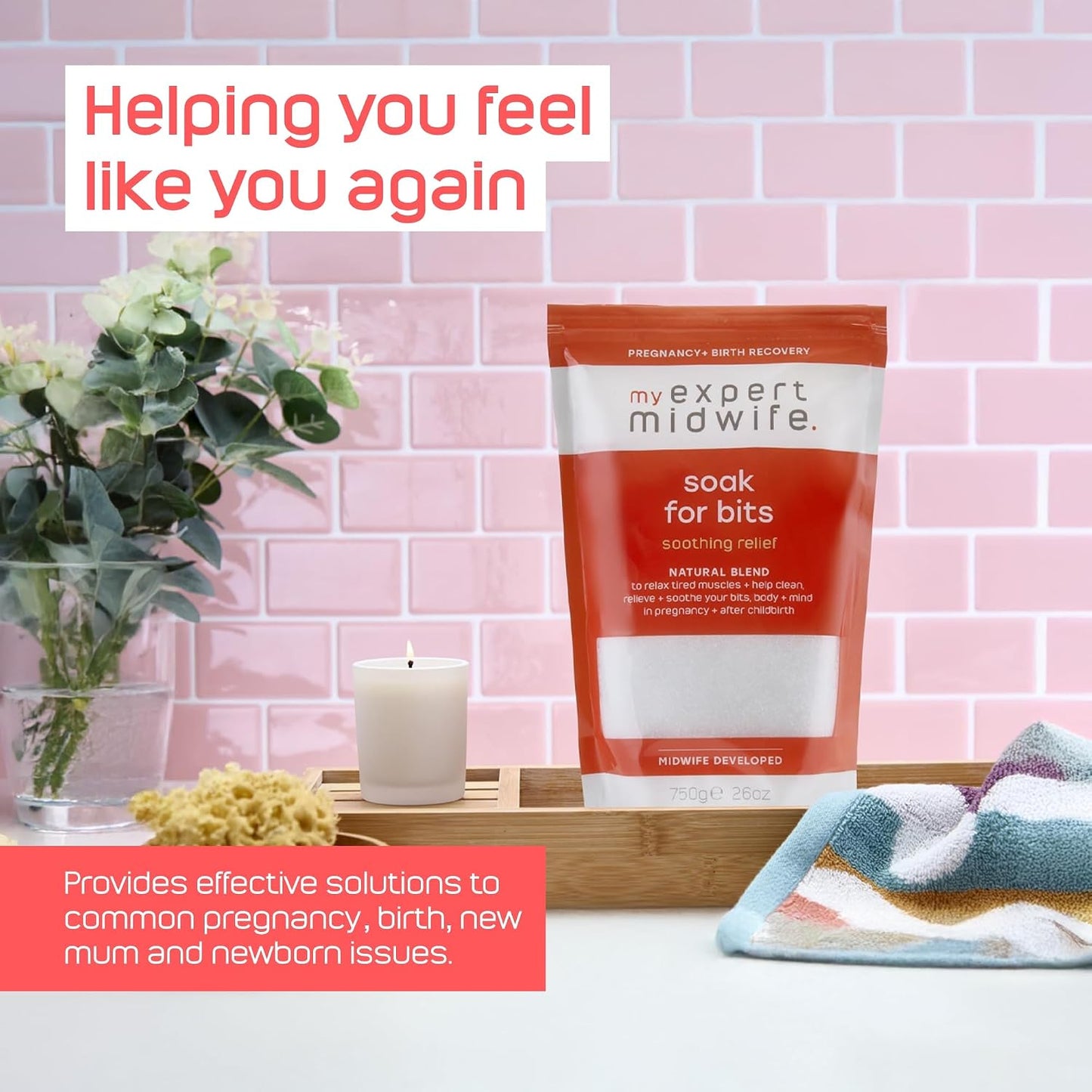 Birth Postnatal Recovery Essentials with Perineal Spray and Bath Salts