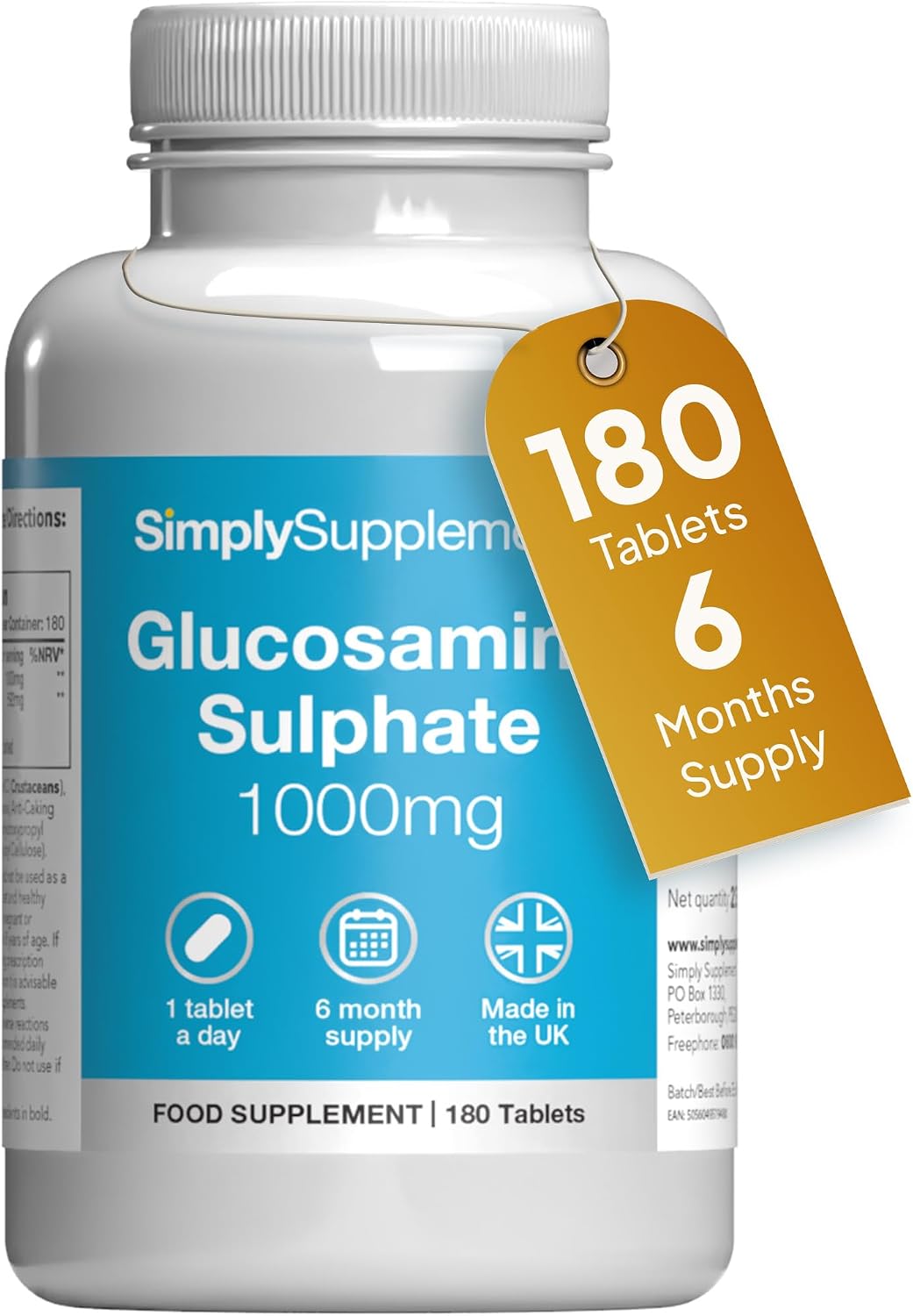 Glucosamine Sulphate 2KCL 1000mg Joint Support Supplement