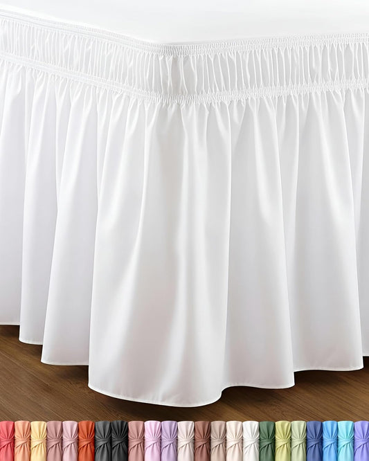 Valance Sheet Double - Soft Brushed Polyester Microfiber Bed Ruffle