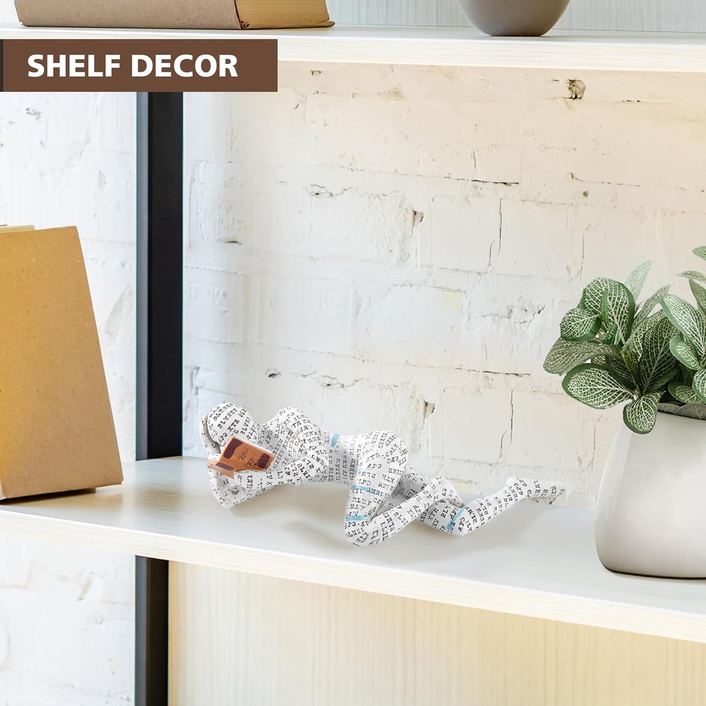 Home Decor Pulp Reading Women Thinker Statue Aesthetic Sculpture Room Decor Modern Abstract Decoration on Shelf Table Desk for Living Room Office Bedroom C