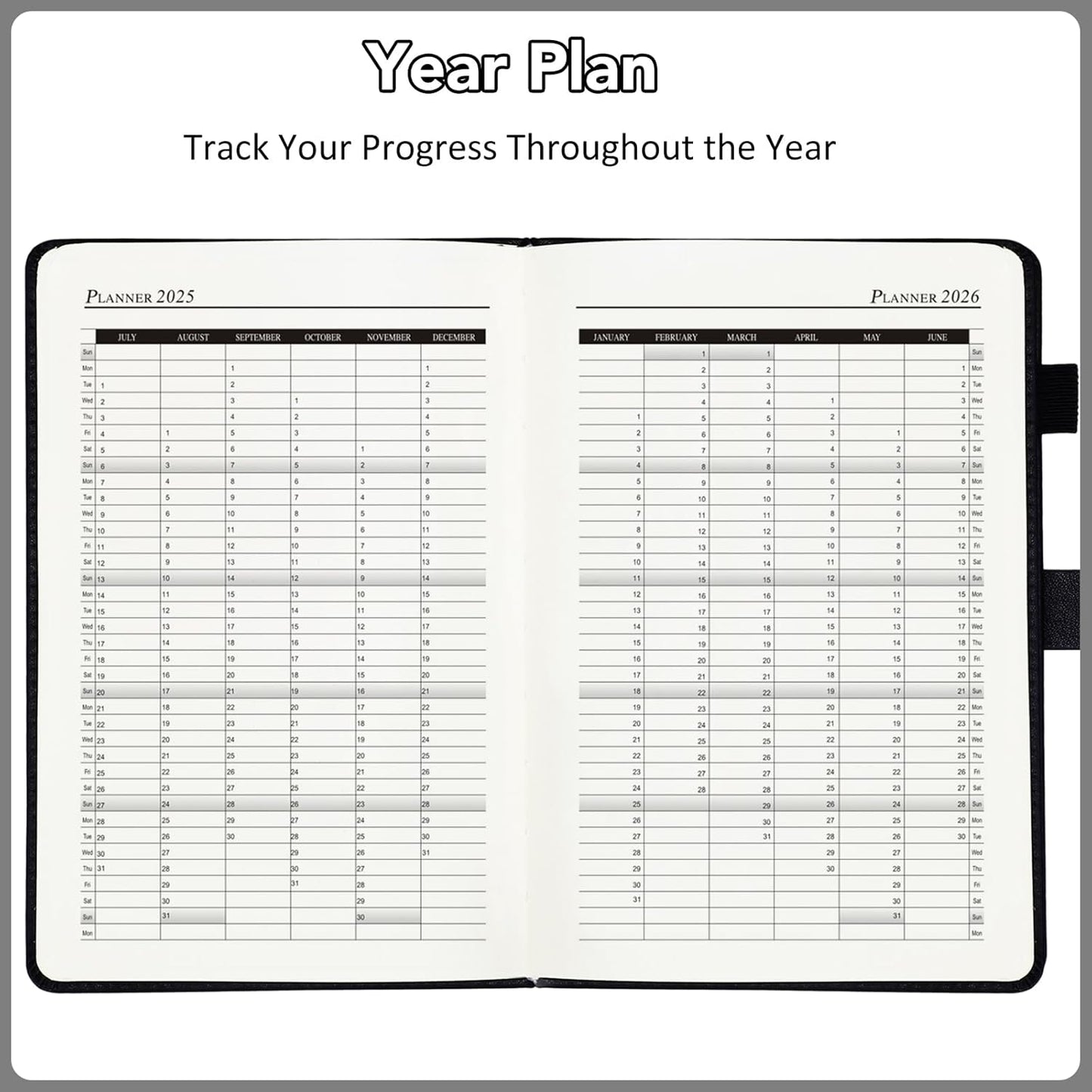 Academic Diary 2025-2026 A5 Page A Day, 12 Month Mid Year Daily Diary From July 2025 to June 2026, Day Per Page Daily Planner