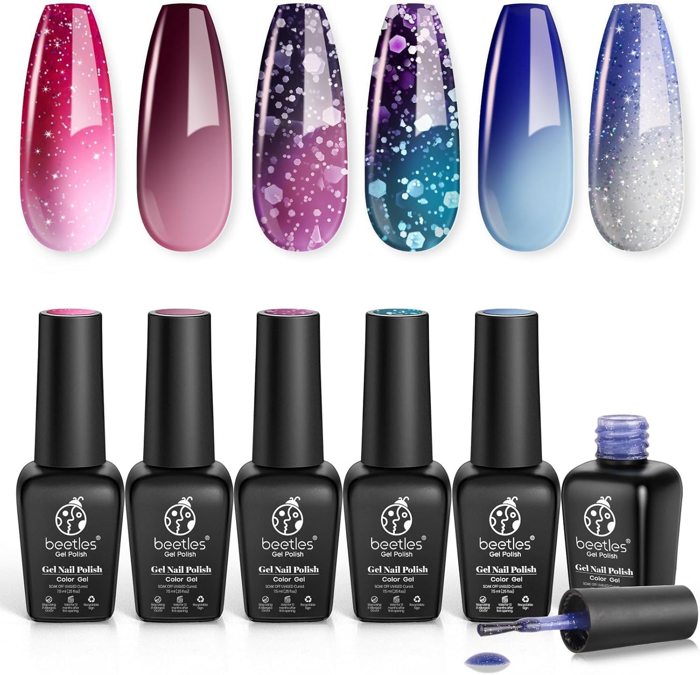 Crystal Ball Gel Polish Kit Popular Nail Art Design Soak Off Nail Lamp Nail Polish Gel DIY Manicure Kit Beauty Gifts Nails Art