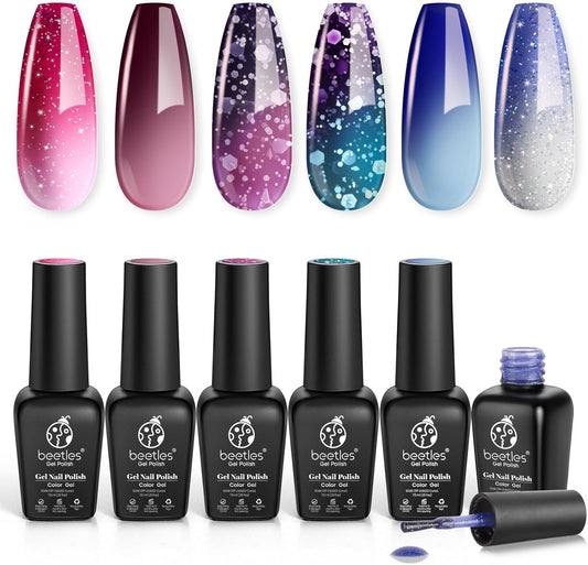 Crystal Ball Gel Polish Kit Popular Nail Art Design Soak Off Nail Lamp Nail Polish Gel DIY Manicure Kit Beauty Gifts Nails Art