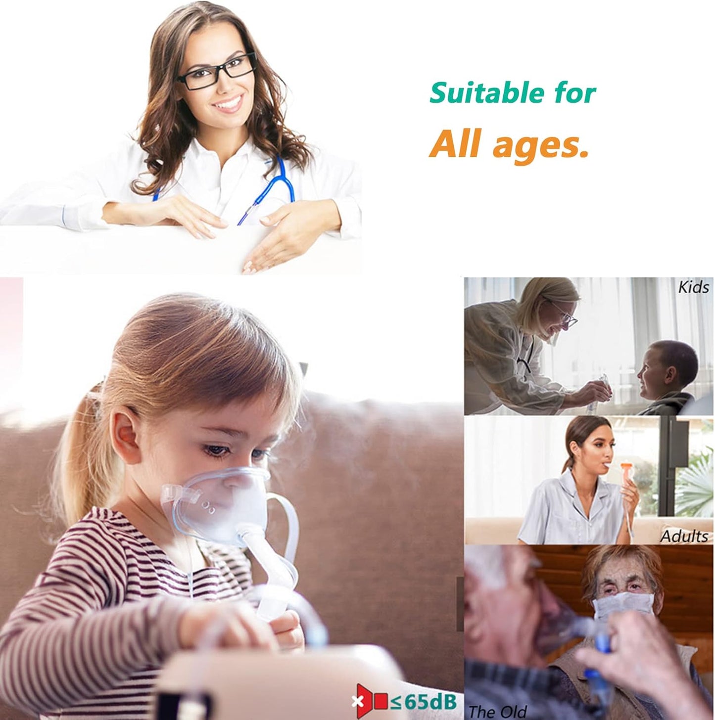 Compressor Steam Inhaler Machine for Kids and Adults Home & Travel use