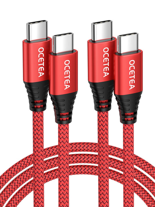 2M USB C Charger Cable - 3.1A Fast Charge for iPhone 15/15 Pro Max, MacBook Pro, iPad Pro, Galaxy S23/S24, Pixel