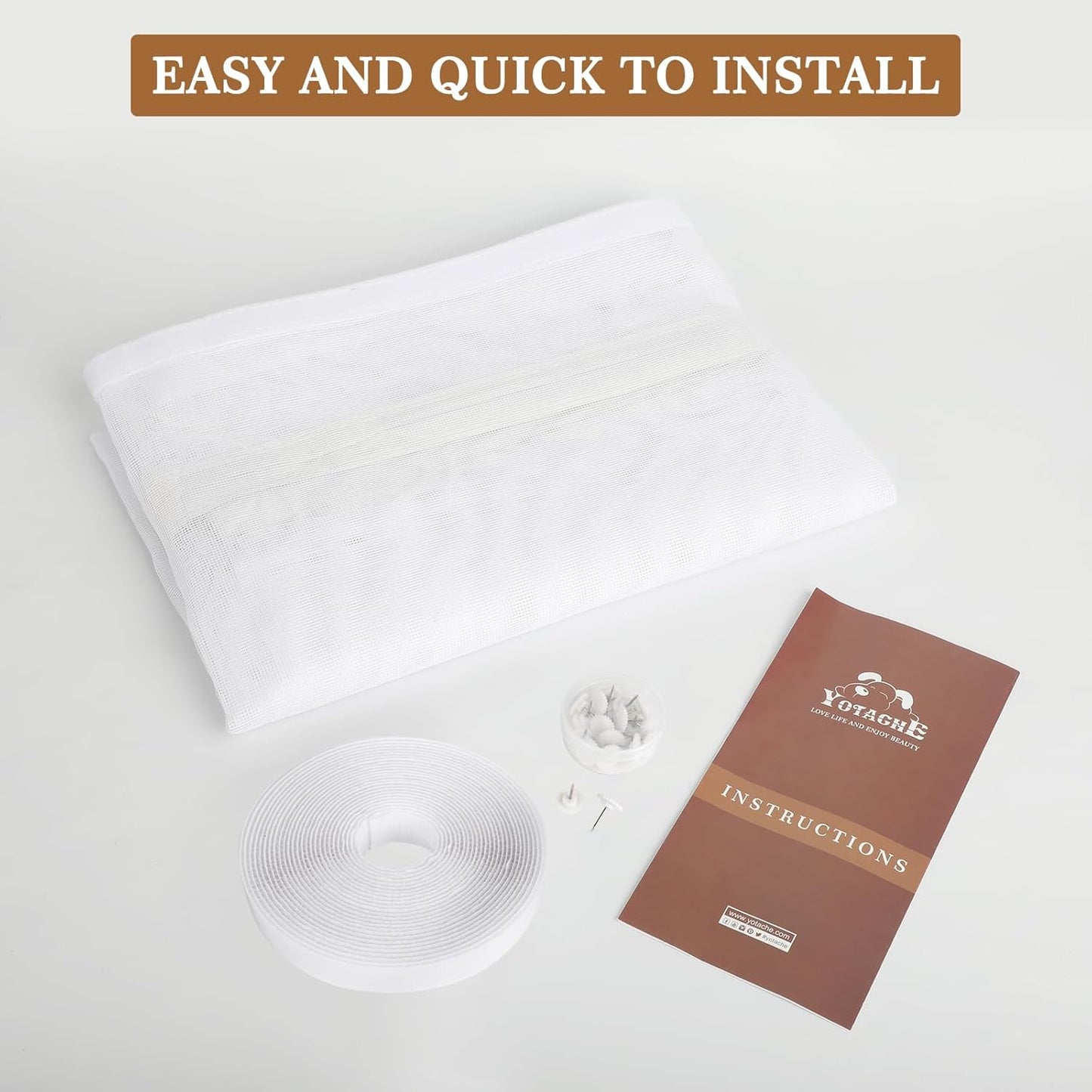 Side Opening Fly Screens for Doors 120 x 220 cm, Reinforced Polyester Sewing Mosquito Net Curtain for Balcony, French, Sliding Glass Door