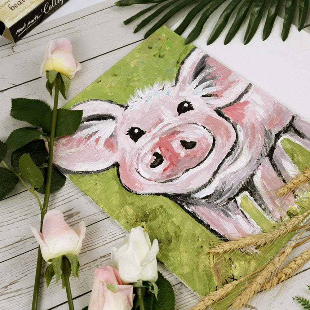 Professional Series Painting Canvas Panels 8 x 10 inch, 12-Pack. Suitable for Artists at All Skill Levels.