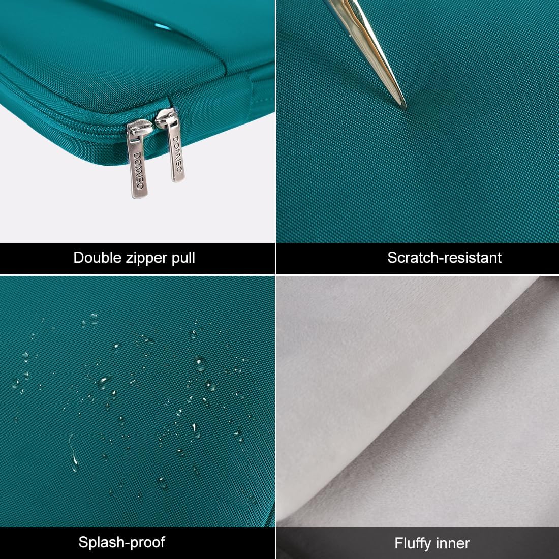 16 inch Laptop Sleeve Protective Case Water Resistant Shockproof Computer Bag for 16" Dell/HP Pavilion Envy/ThinkPad IdeaPad/ASUS Vivobook,Turquoise