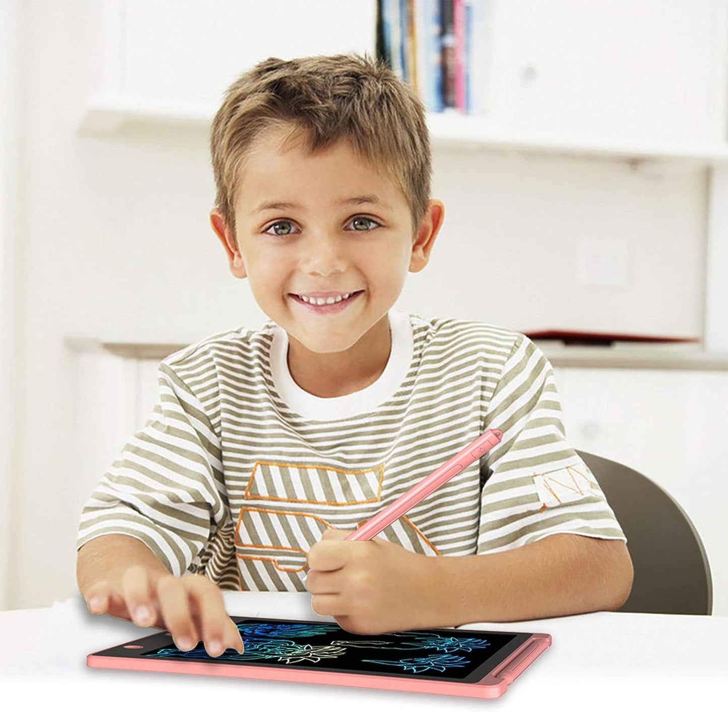 LCD Writing Tablet, Colorful Screen Digital eWriter Electronic Graphics Tablet Portable Writing Board Handwriting Doodle Drawing Pad for Kids Adult Home School Office