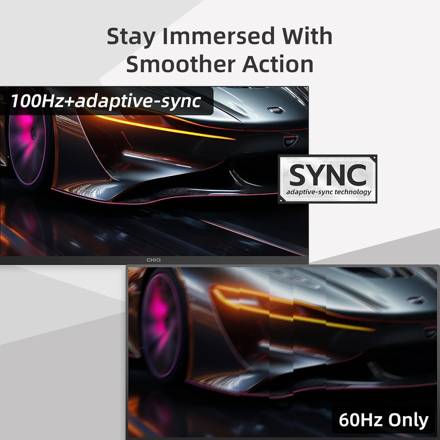 24F650, 24 Inch Monitor, FHD(1920x1080) PC Monitor, 100Hz, Ultra Slim, 99% sRGB, HDMI&DP, VGA, USB, 2024 New