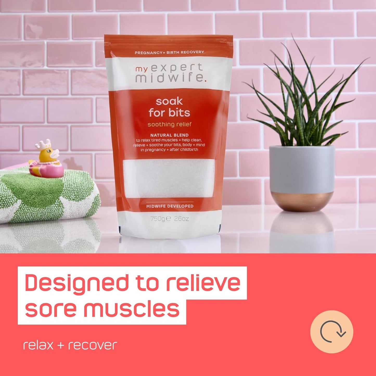 Birth Postnatal Recovery Essentials with Perineal Spray and Bath Salts