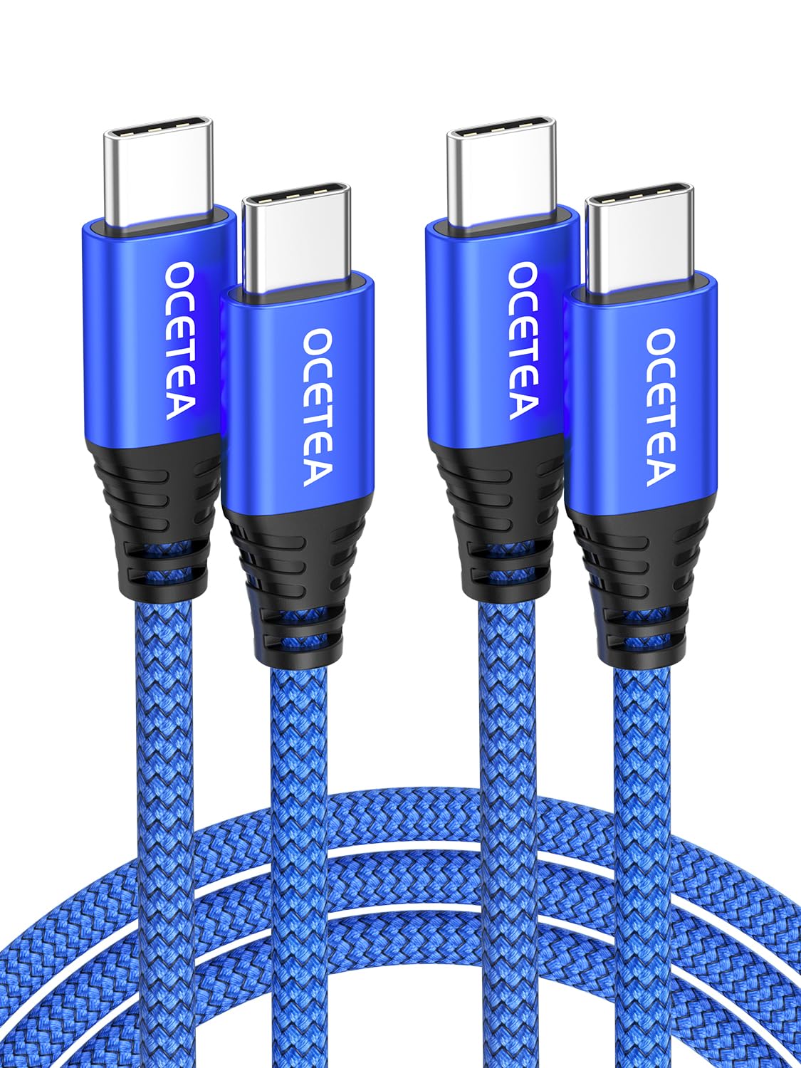 USB C to USB C Cable, [2Pack 2M] 60W 20V/3A PD Fast Charging Data Cable Lead Compatible with iPhone 16 15, MacBook Pro, iPad Pro, Galaxy S24 S23 Ultra, Pixel
