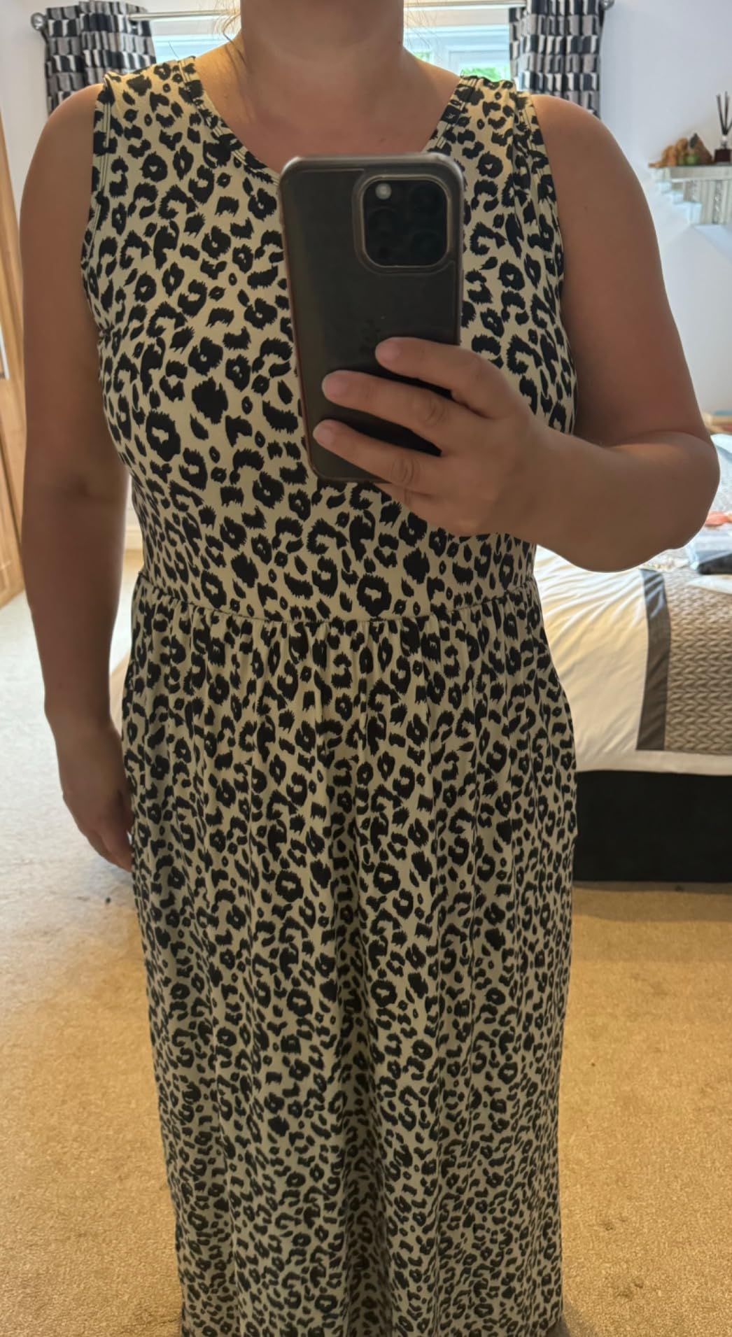 Summer Dresses for Women Casual Sleeveless Ladies Maxi Dress Long with Pockets
