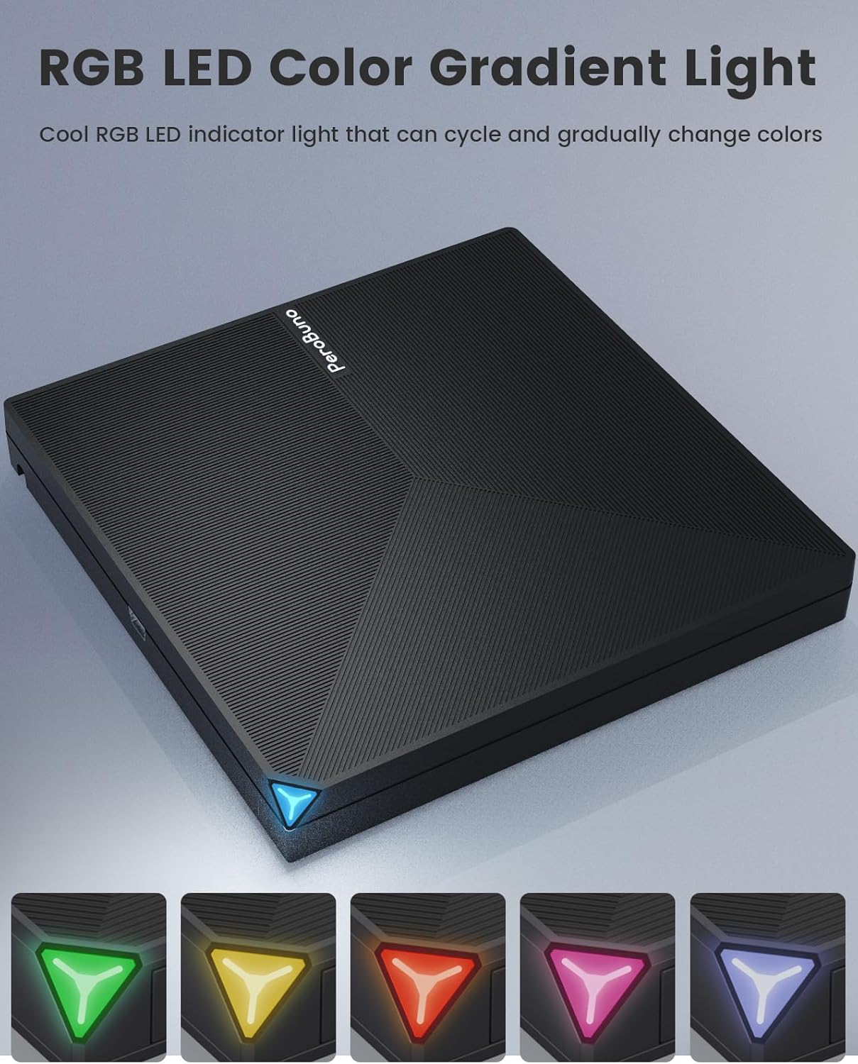 External CD DVD +/-RW Drive USB 3.0 USB C Portable CD/DVD Player Burner Reader Writer Optical CD ROM Disk Drive for Laptop Desktop PC Mac MacBook Pro/Air Windows Linux OS