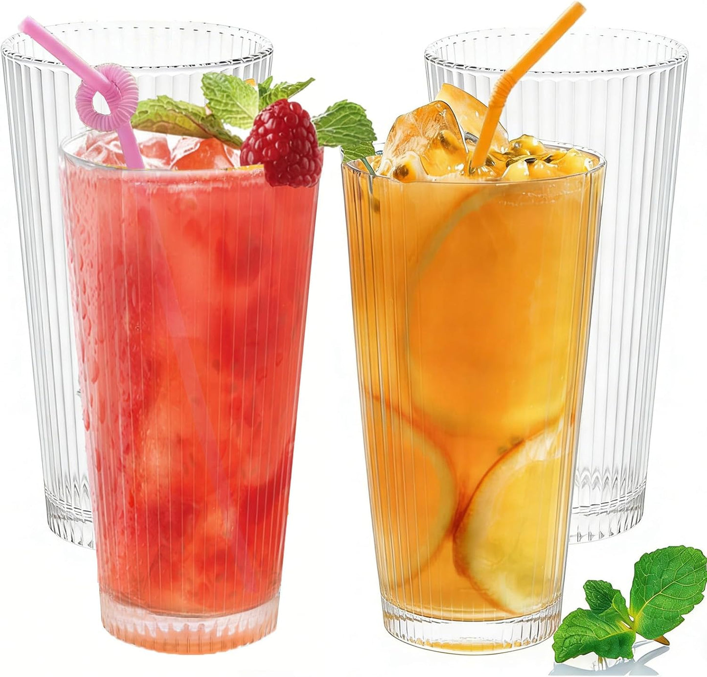 Large Capacity Water Cups Acrylic Drinking Glasses Tumblers Unbreakable Picnic Drinkware Stackable Glassware Cocktail Glasses
