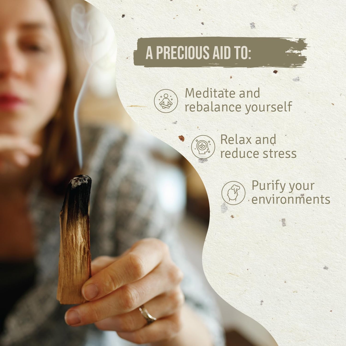 Sticks Popular Ayabaca from Peru - 8 Wood Sticks 10cm - Natural Incense for Stress Relief and Meditation - Palo Santo Wood Wild Harvested & Sustainably Sourced