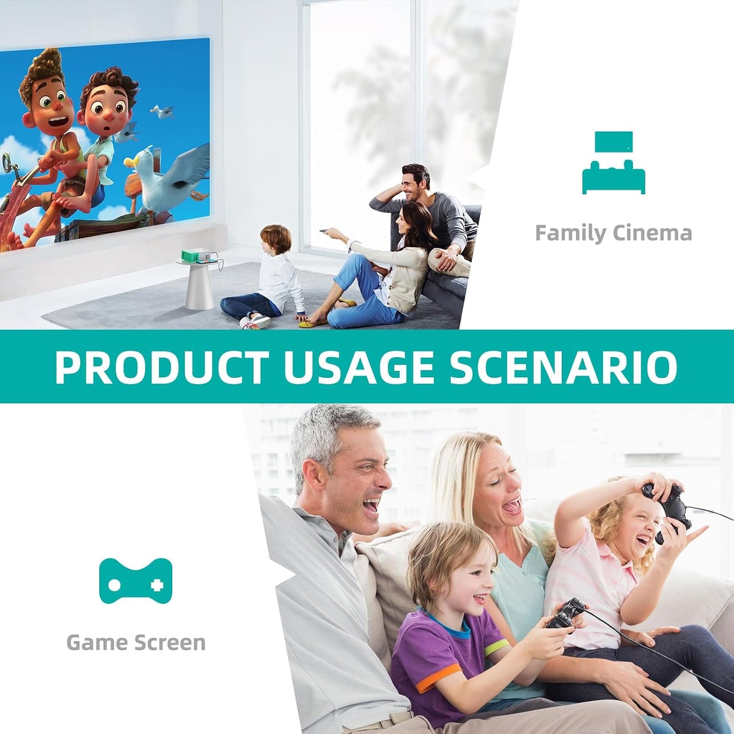 Portable WiFi Movie Projector