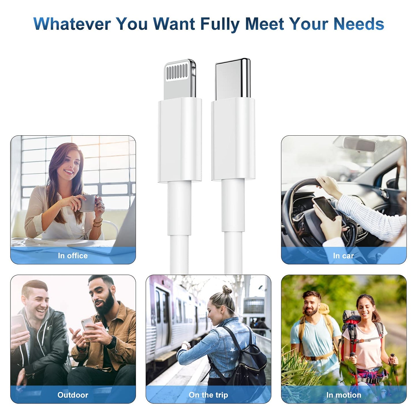 USB-C to Lightning Cable for iPhone and iPad