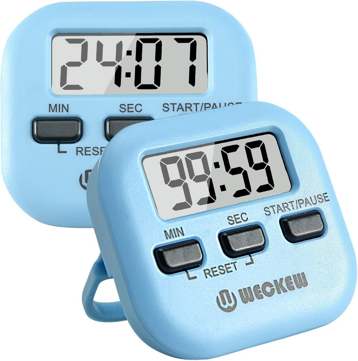 Digital Kitchen Timer Magnetic Countdown Stopwatch With Loud Alarm and Back Stand