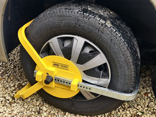 Maypole 13-17 Inch Universal Wheel Clamp Suitable for Cars, Vans, Trailers, Caravans with Tyre Width 175 mm to 215 mm Diameter 450 mm to 650 mm