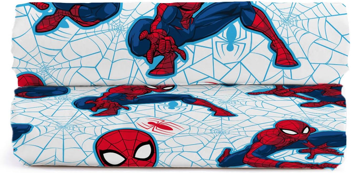 Marvel Spiderman Webtastic 100% Cotton Single Fitted Sheet