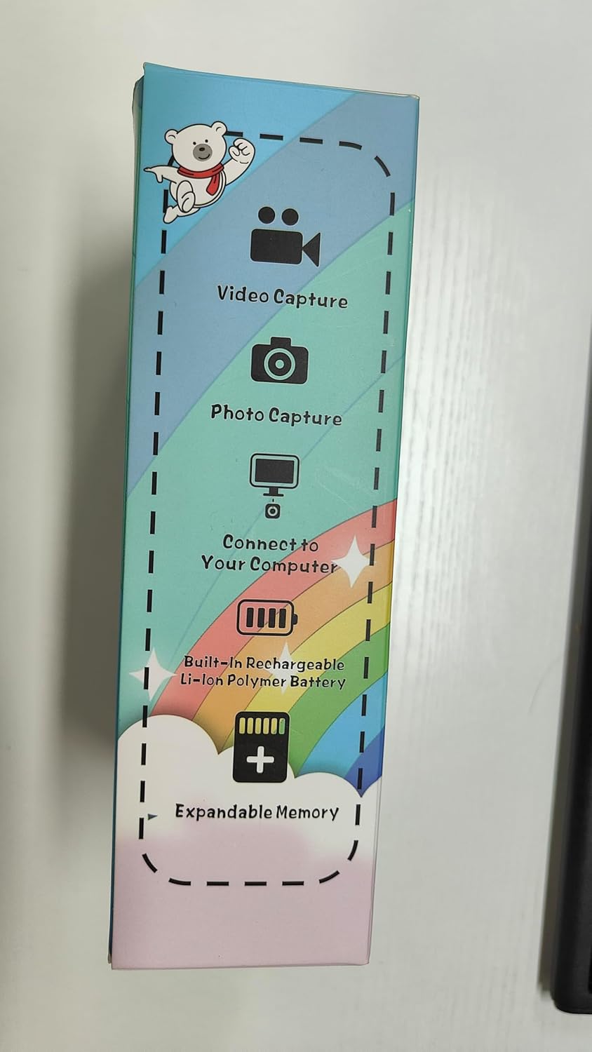 Kids Instant Print Camera, 1080P HD Digital Camera with 32G SD Card, 3 Rolls Photo Paper & 6 Color Pens, for 3-14 Year Old Girls