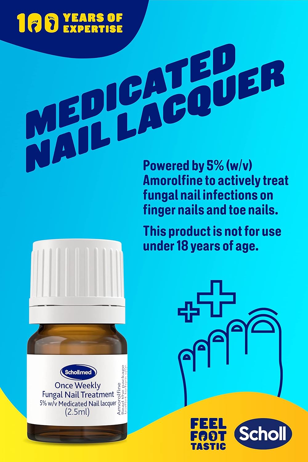 Weekly Fungal Nail Treatment - Clinically Proven Fungal Nail Infection Treatment with Amorolfine