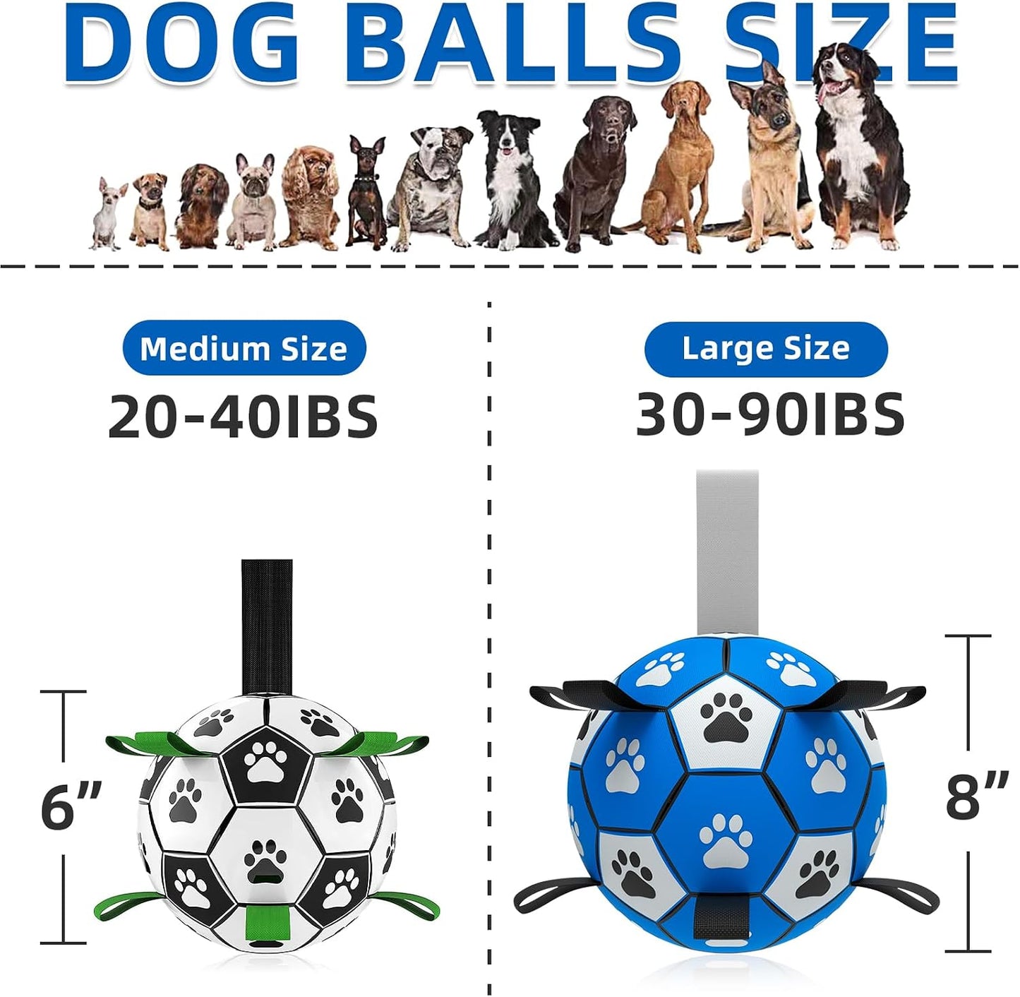 Interactive Dog Football Toy with Webbing - Durable Water Ball for Small to Medium Breeds