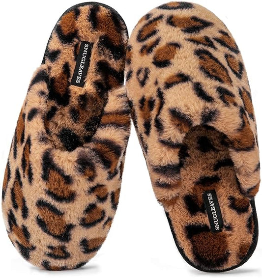 New Women's Fluffy Foam Slip On with Cozy Faux Fur Lined for Ladies