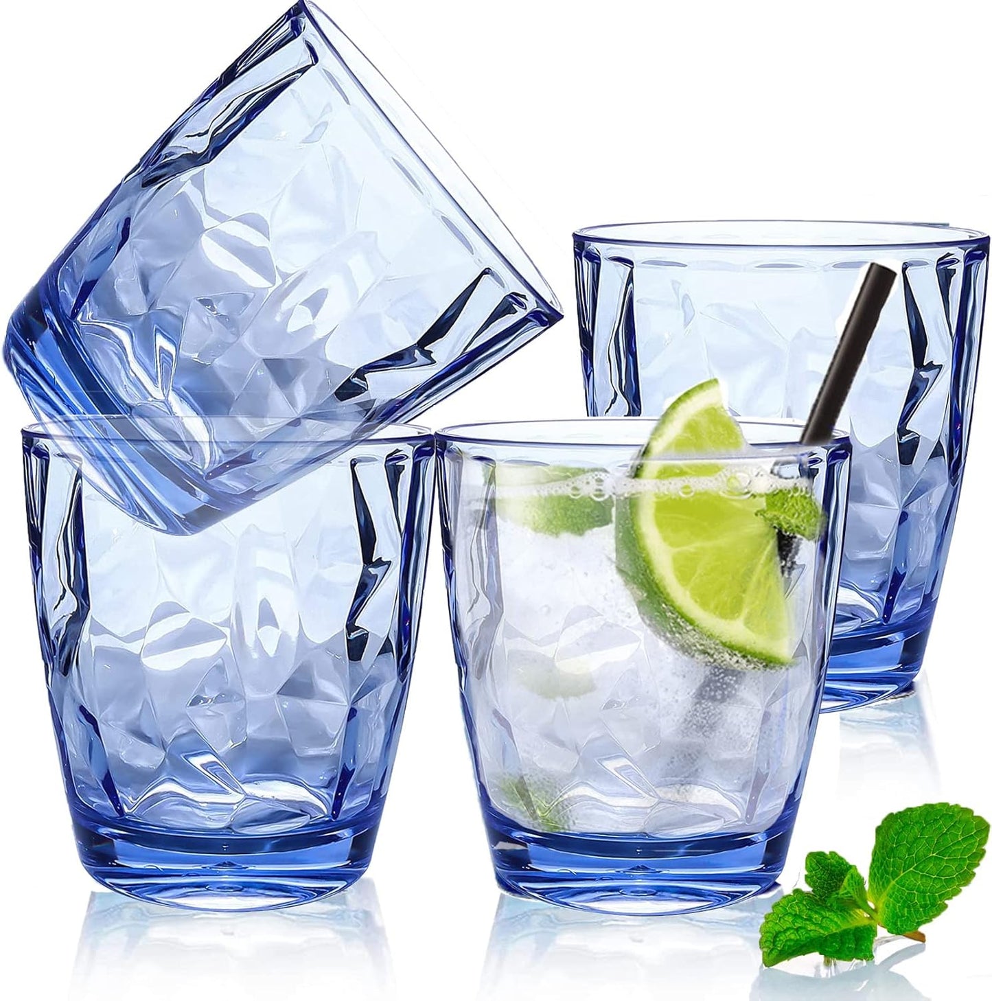 Large Capacity Water Cups Acrylic Drinking Glasses Tumblers Unbreakable Picnic Drinkware Stackable Glassware Cocktail Glasses