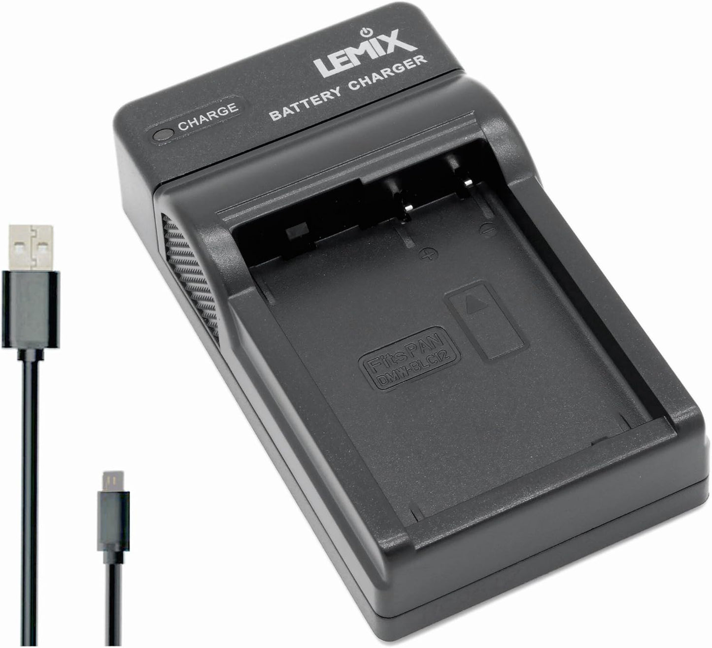 Ultra Slim USB Charger compatible with Panasonic DMW-BLC12 DMW-BLC12E DMW-BLC12PP & Listed PANASONIC LUMIX DMC Series Cameras
