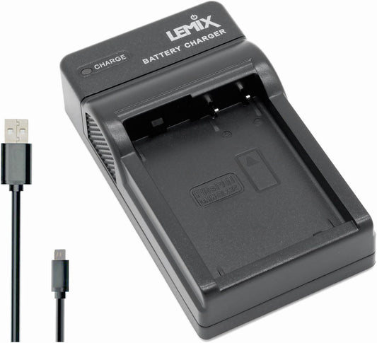 Ultra Slim USB Charger compatible with Panasonic DMW-BLC12 DMW-BLC12E DMW-BLC12PP & Listed PANASONIC LUMIX DMC Series Cameras