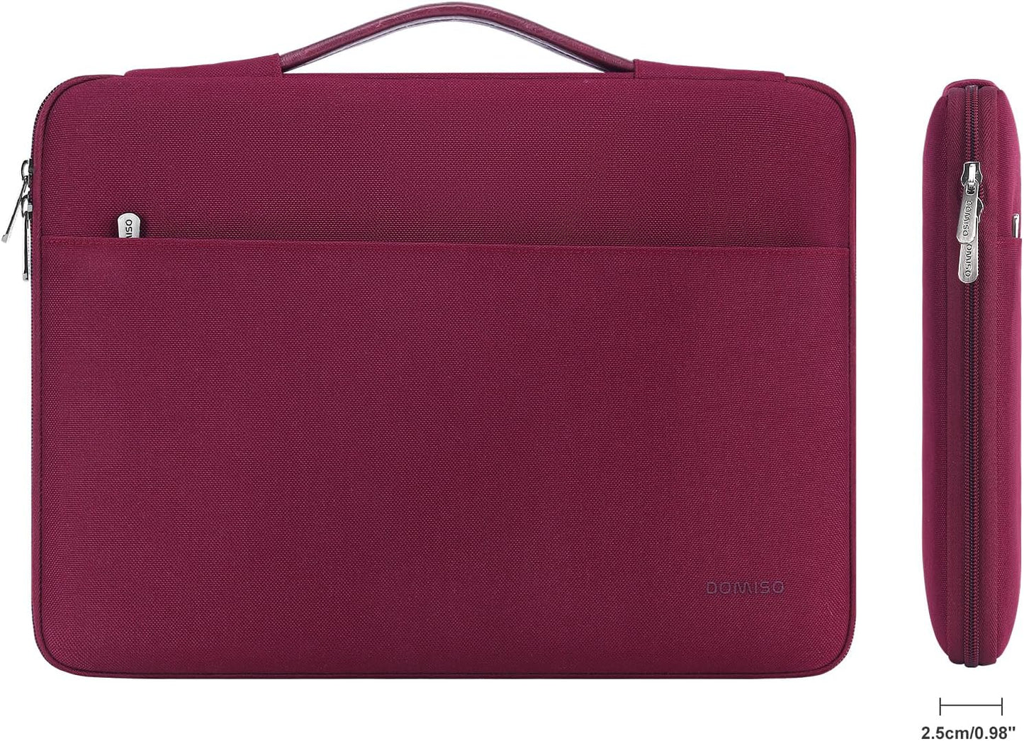 15.6 inch Laptop Sleeve Case with Handle Waterproof Carrying Bag for 15.6" ThinkPad E15 Gen 2 4/16" ThinkPad T16/HP Pavilion x360/LG,Wine