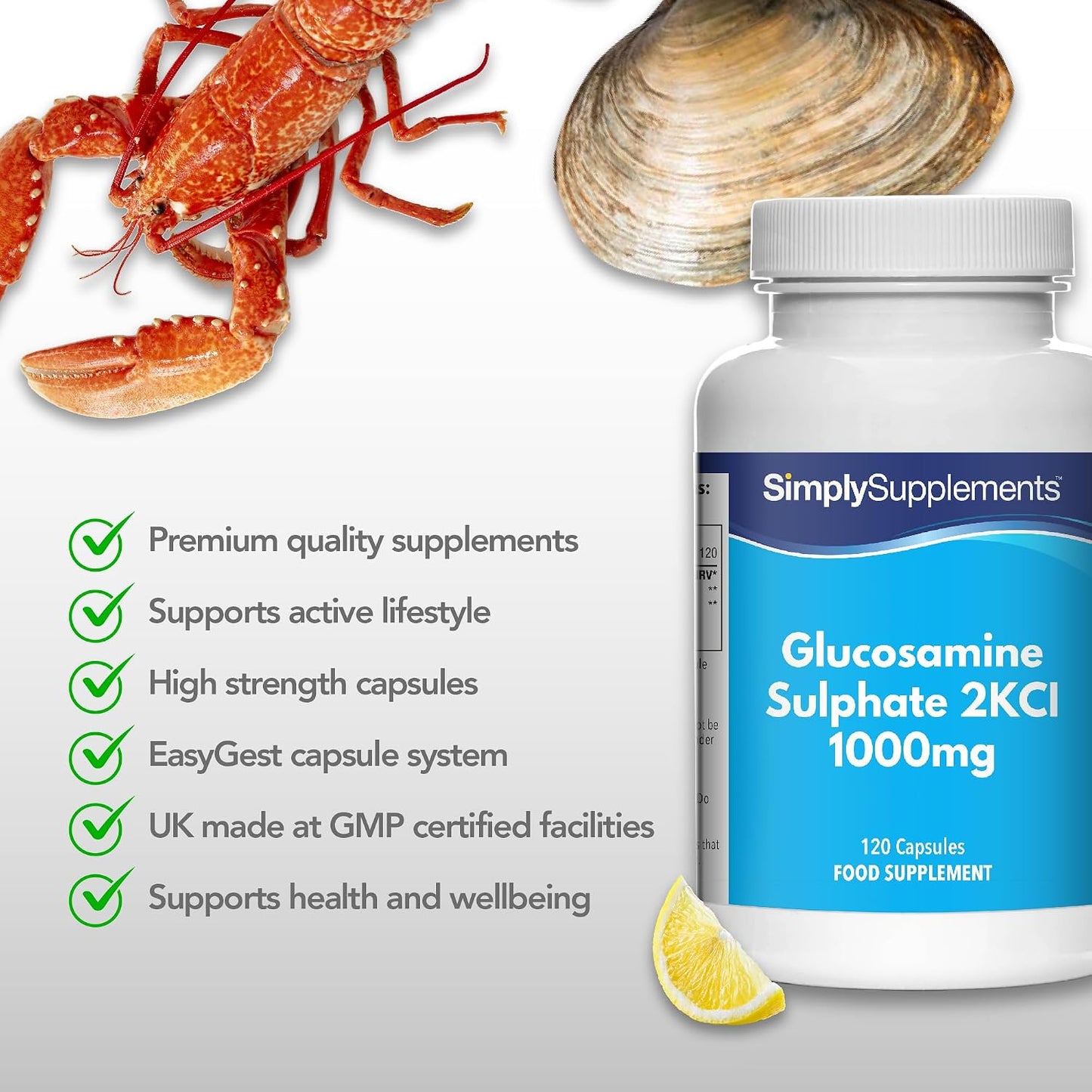 Glucosamine Sulphate 2KCl 1000mg Joint Care Capsules