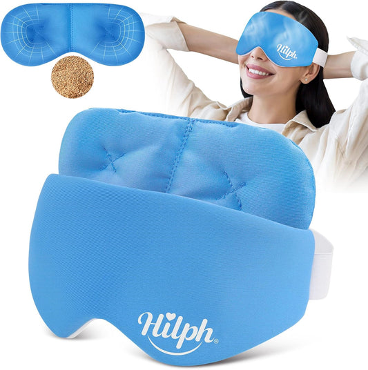 Microwave-Activated Heat Mask for Dry Eyes Relief & Blepharitis, Reusable Washable Warm Compress