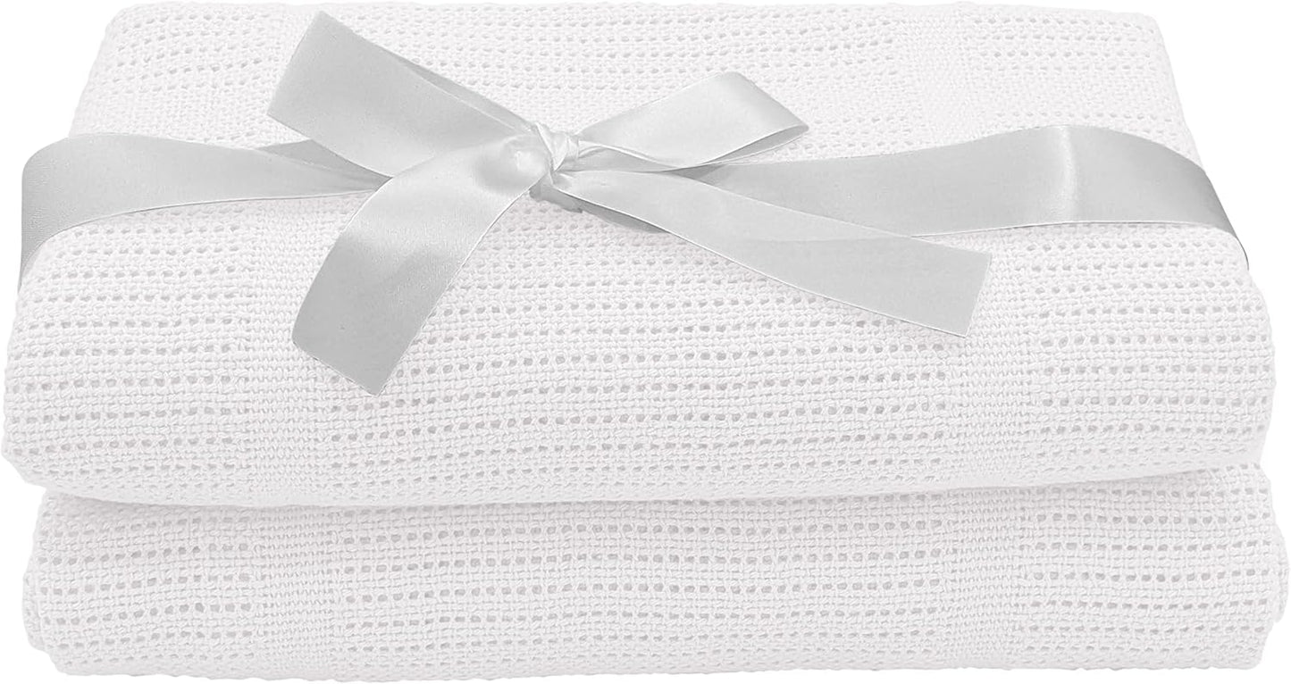 Cotton Cellular Baby Blanket