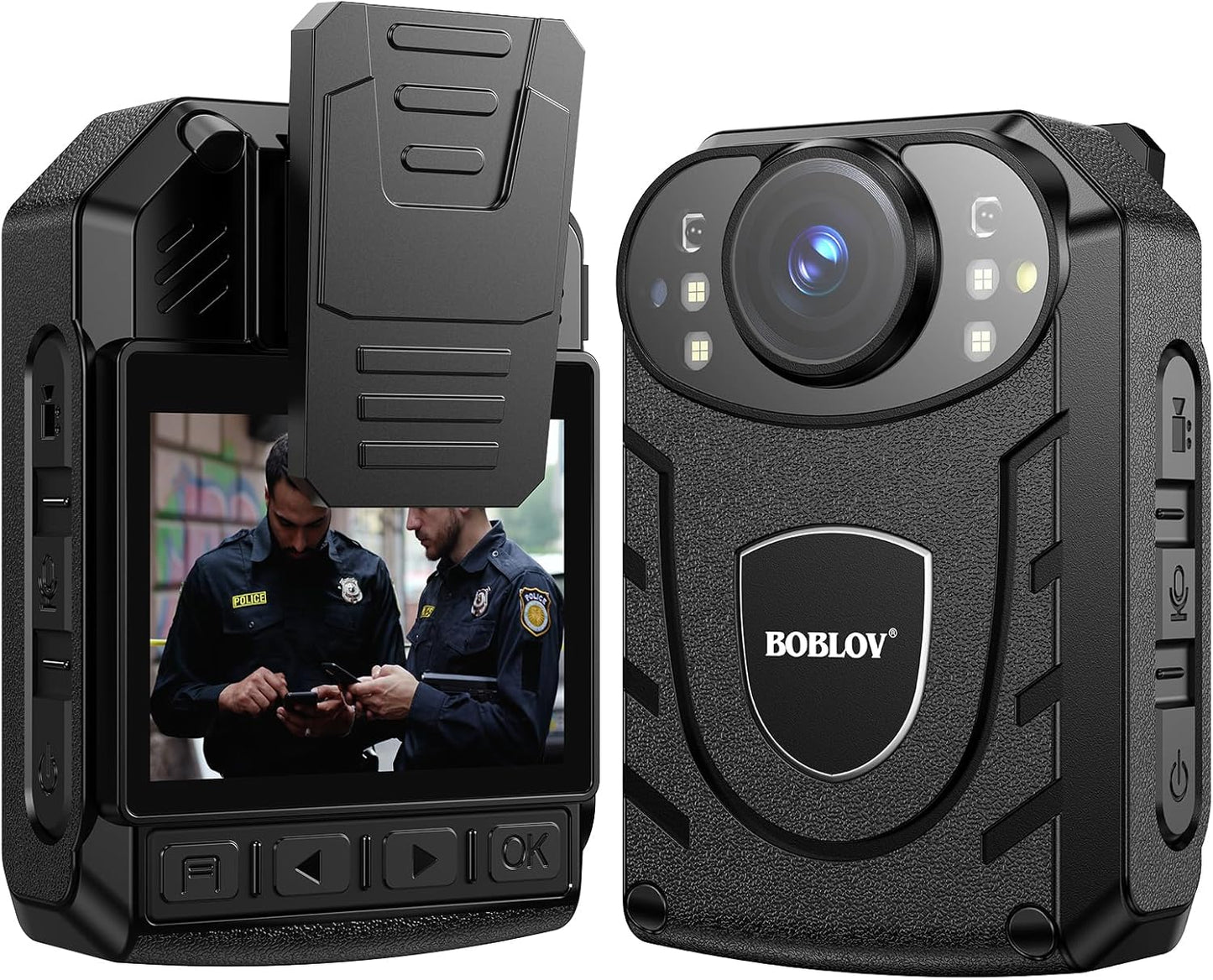 KJ21 Body Camera, 1296P 32GB Police Body Cams for Security, Walking Pets, Personal Body Worn Camera